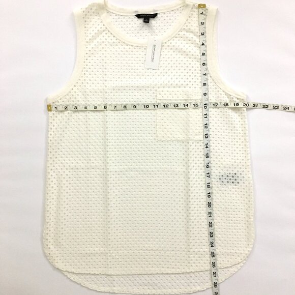 NEW! Banana Republic Ivory Eyelet Pocket Tank - L - Picture 4 of 5